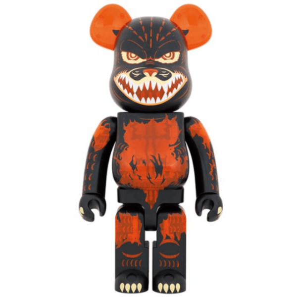 BE@RBRICK GODZILLA VS DESTROYER VERSION GODZILLA (MELTDOWN: CLEAR ORANGE VER.)1000％