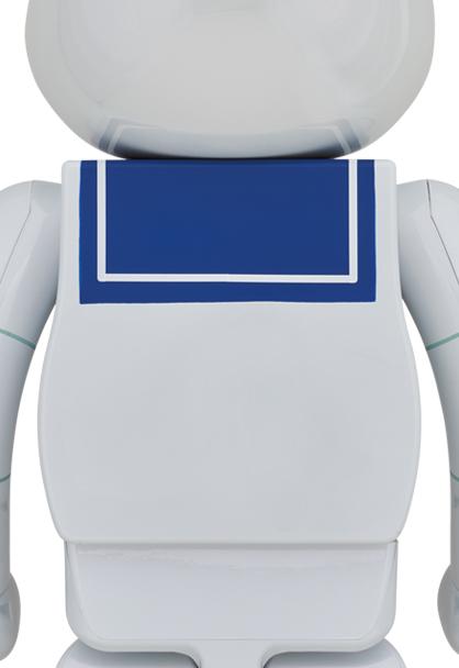Medicom Be@rBrick BearBrick Ghostbusters 1984 - Stay Puft Marshmallow Man (White Chrome Ver) 1000％