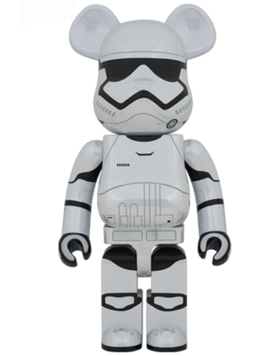 Be@rBrick FIRST ORDER STORMTROOPER(TM) (The Force Awakens Ver.) CHROME 1000%