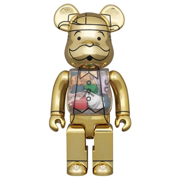 BEARBRICK 400% MR. MONOPOLY 90TH ANNIVERSARY VERSION